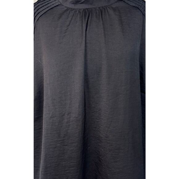 ModCloth 3X Miss Appreciated High Collar Full Back Button Pleated Shoulders - Picture 7 of 9